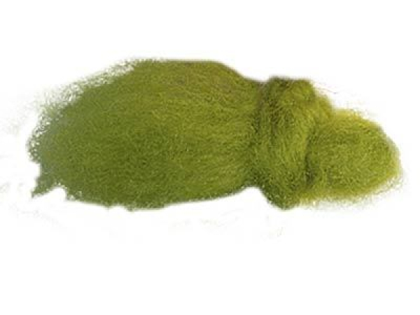 New Zealand Merino wool, carded, fleece - apple green