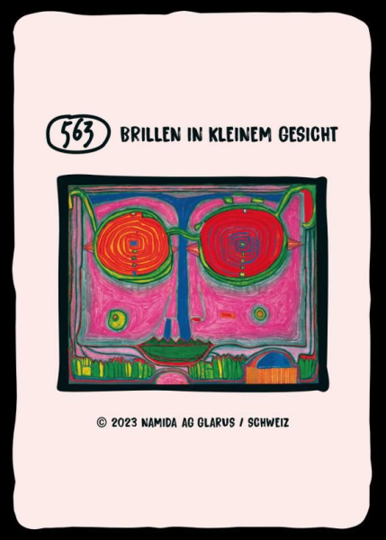 Brillen im Gesicht  - Hundertwasser-Werk  563