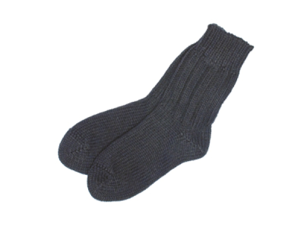 Wollsocken grob - anthrazit - Größe 42/43